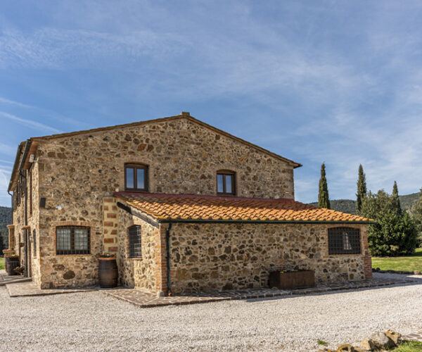 Vista panoramica del Podere Lame in Maremma Toscana