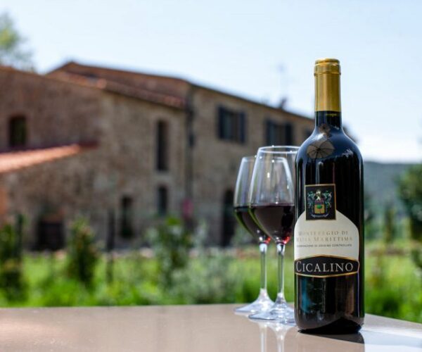 Giardino attrezzato nel Podere Lame a Tenuta Il Cicalino